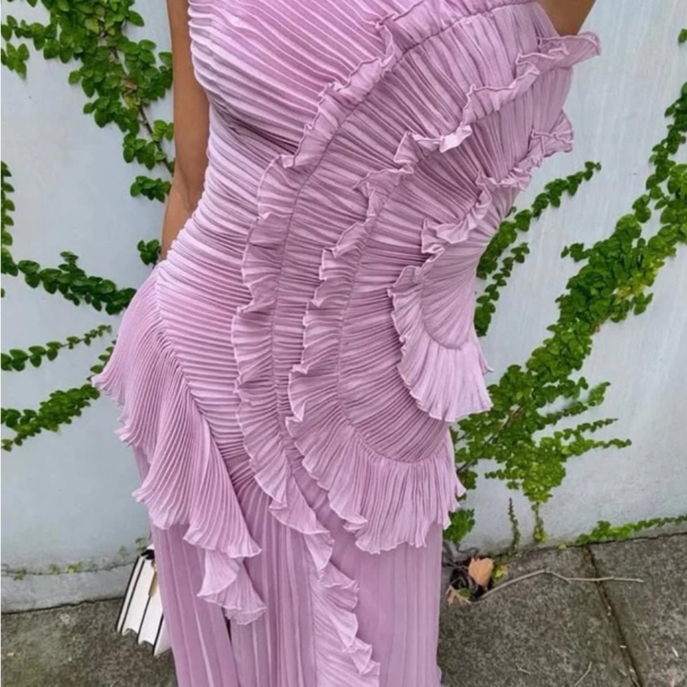 Avery Lilac High Low Dress